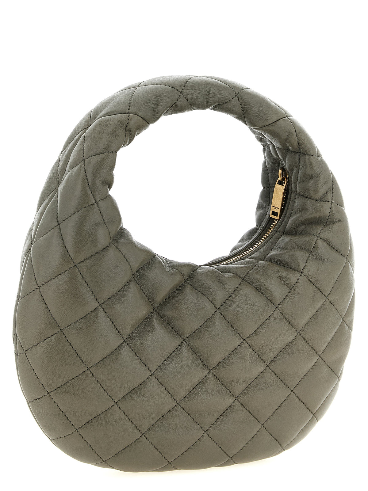 Saint Laurent | Gray Lamb Leather Handbag