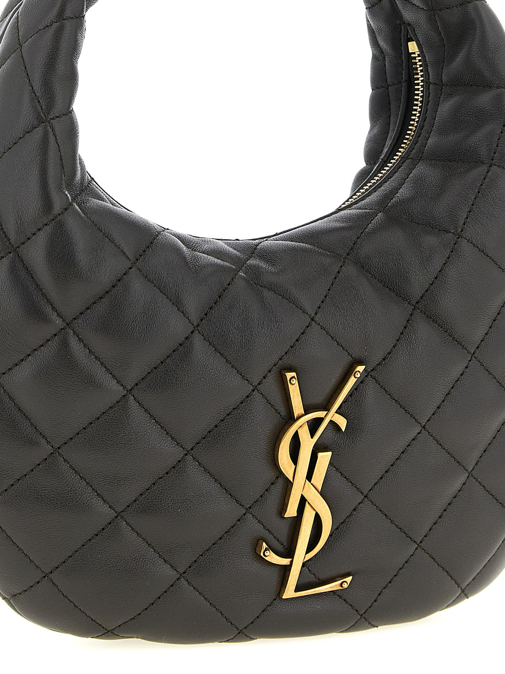 Saint Laurent | Brown Lamb Leather Handbag