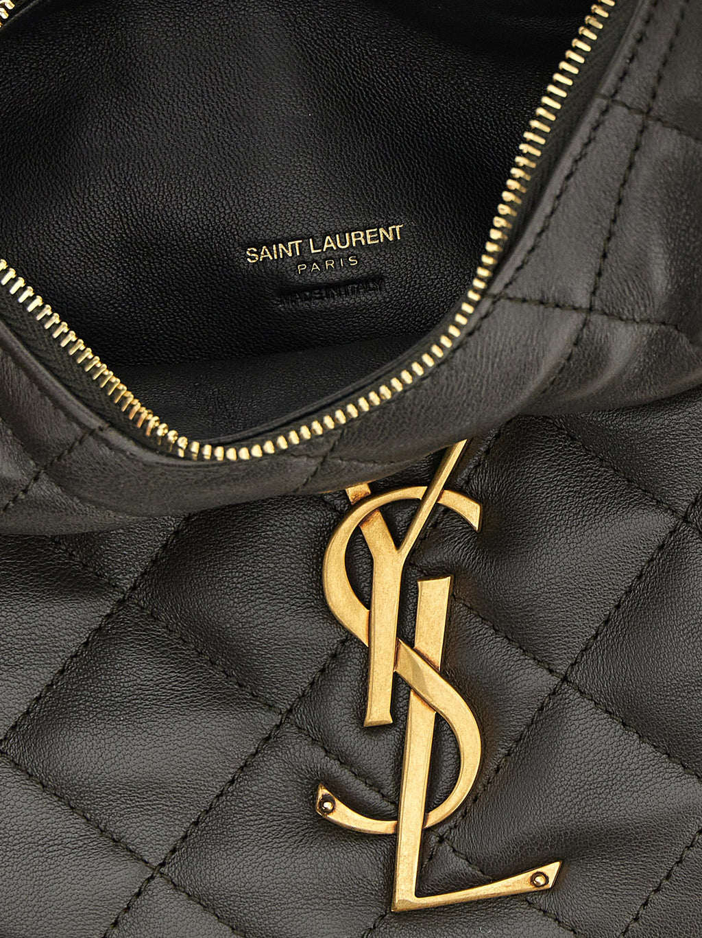 Saint Laurent | Brown Lamb Leather Handbag