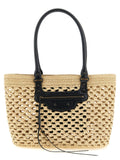 Balenciaga | Beige Viscose Shoulder Bag