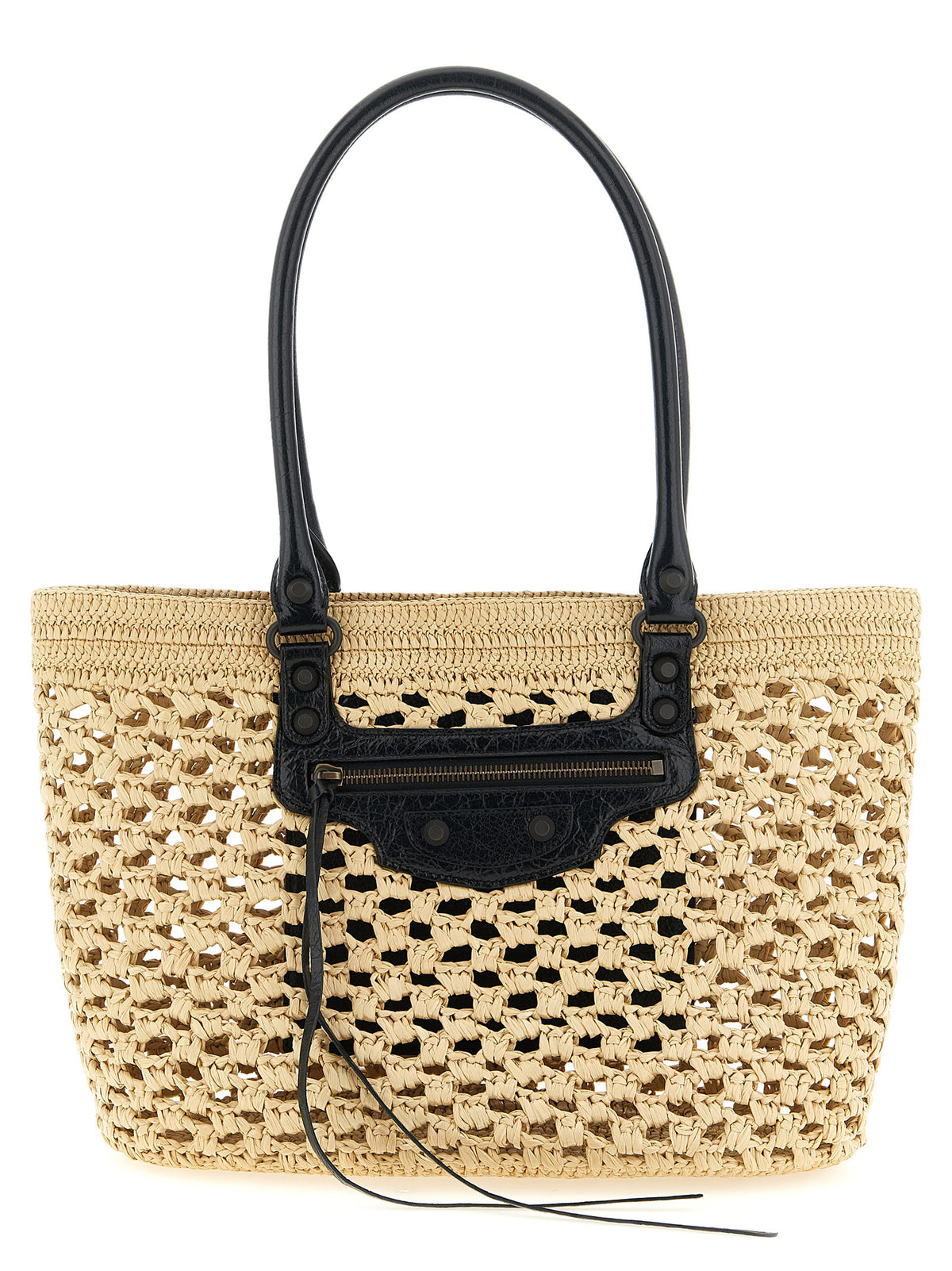 Balenciaga | Beige Viscose Shoulder Bag