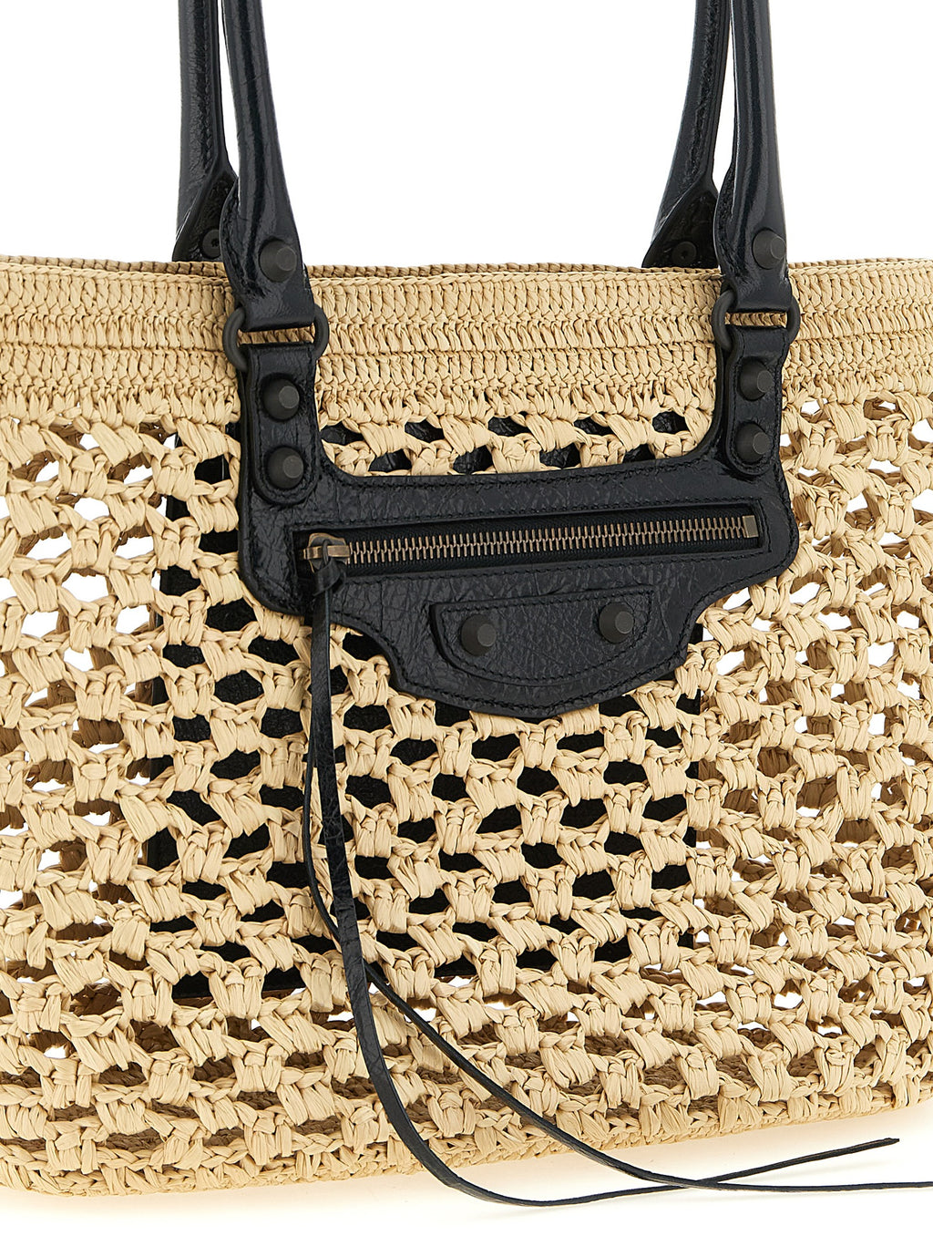 Balenciaga | Beige Viscose Shoulder Bag