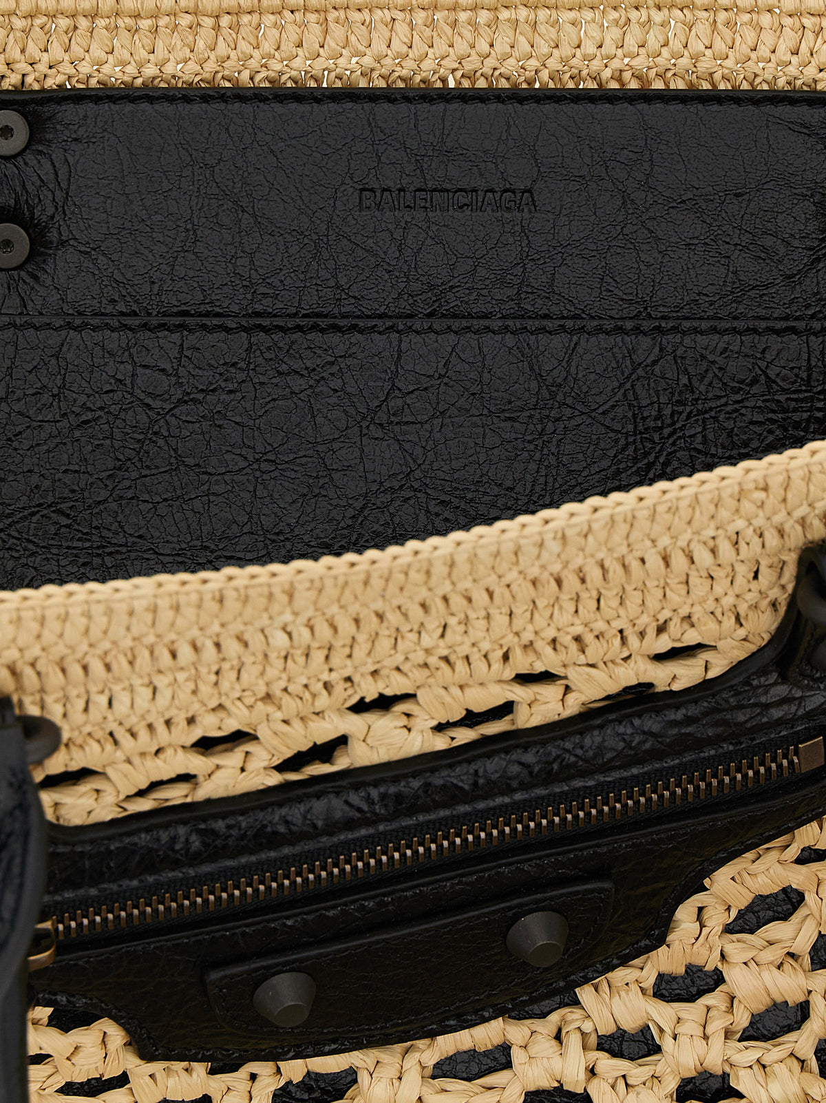 Balenciaga | Beige Viscose Shoulder Bag