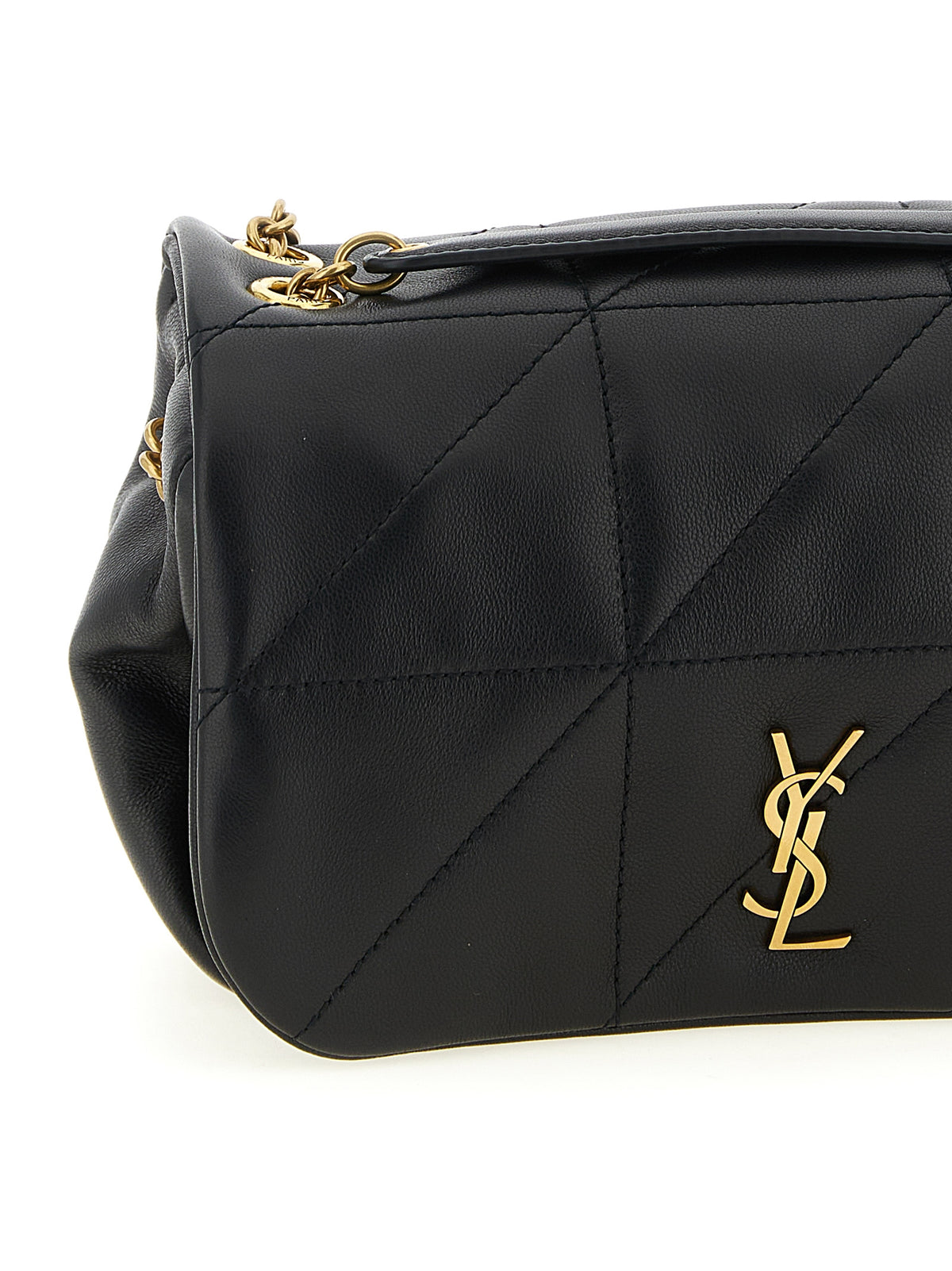 Saint Laurent | Black Lamb Leather Shoulder Bag