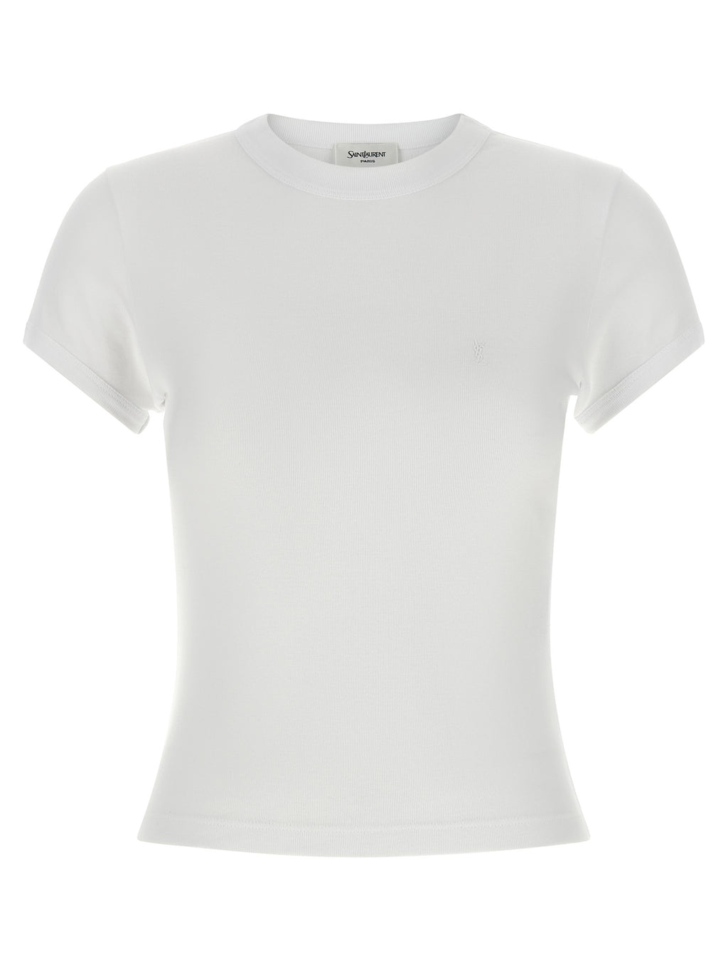 Saint Laurent | White Cotton T-Shirt