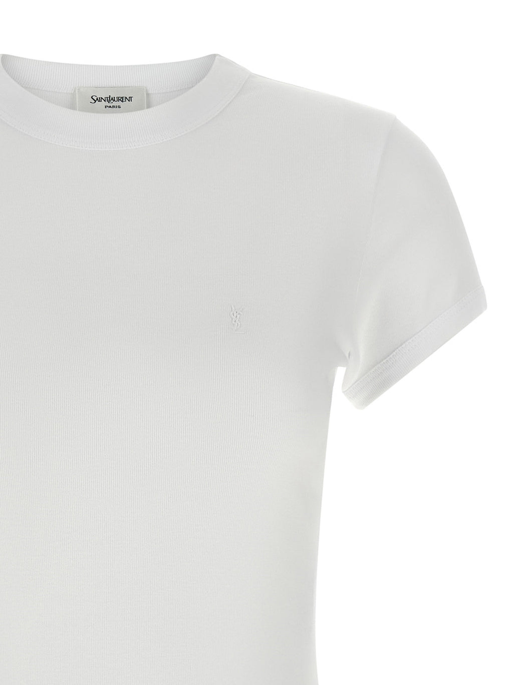 Saint Laurent | White Cotton T-Shirt