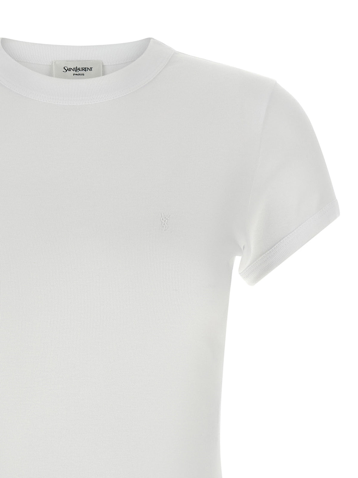 Saint Laurent | White Cotton T-Shirt