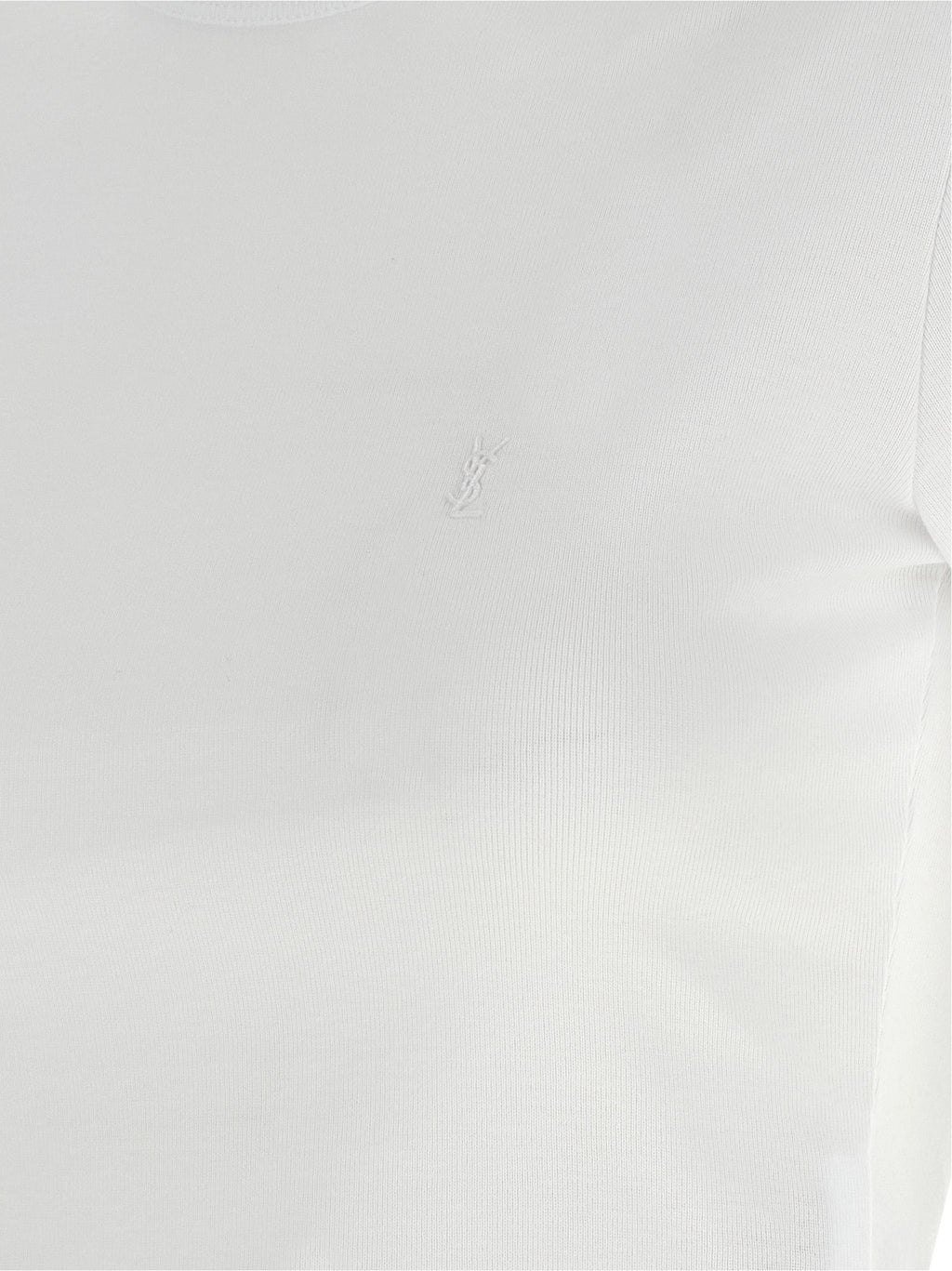 Saint Laurent | White Cotton T-Shirt