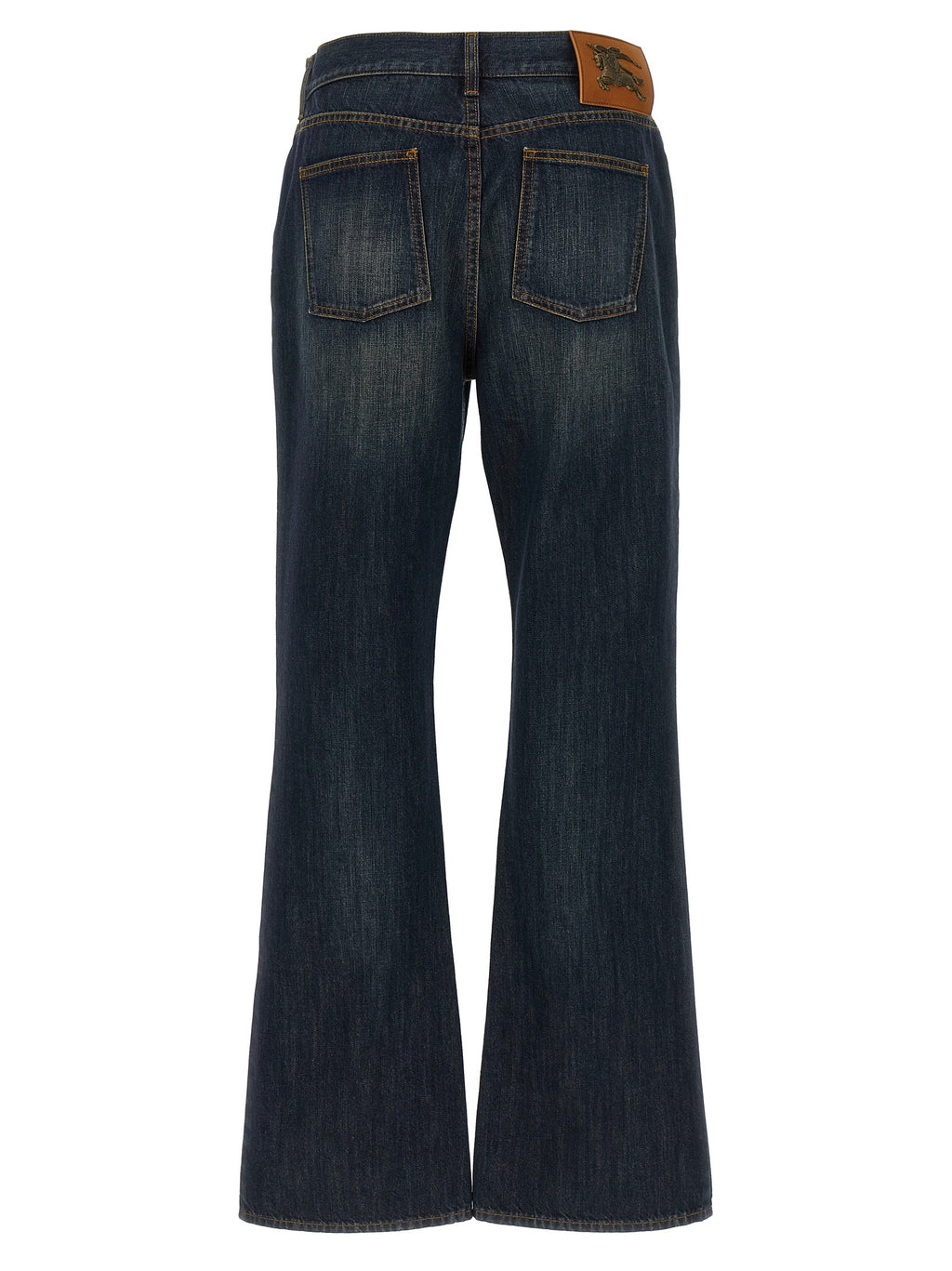 Burberry | Blue Cotton Flared Jeans
