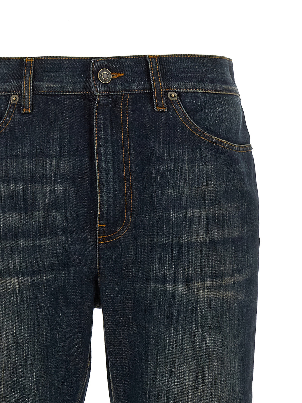 Burberry | Blue Cotton Flared Jeans