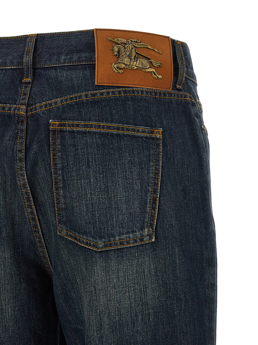 Burberry | Blue Cotton Flared Jeans