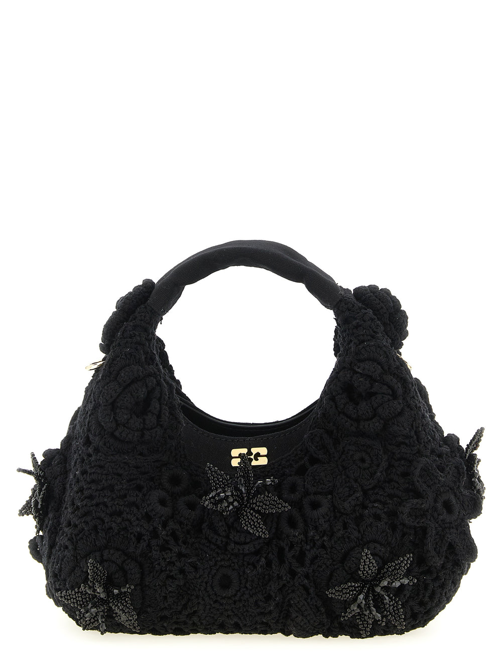 Ganni | Black Organic Cotton Handbag