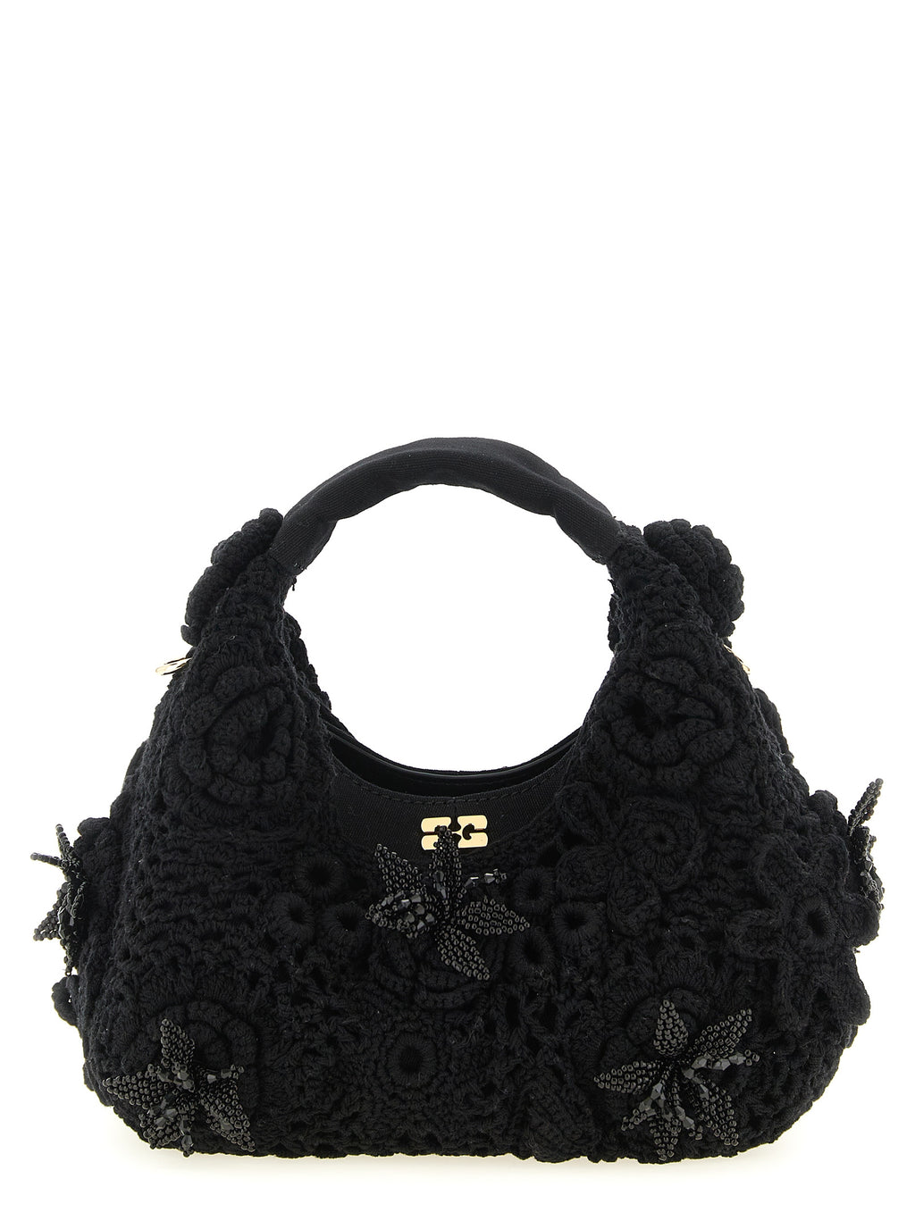 Ganni | Black Organic Cotton Handbag