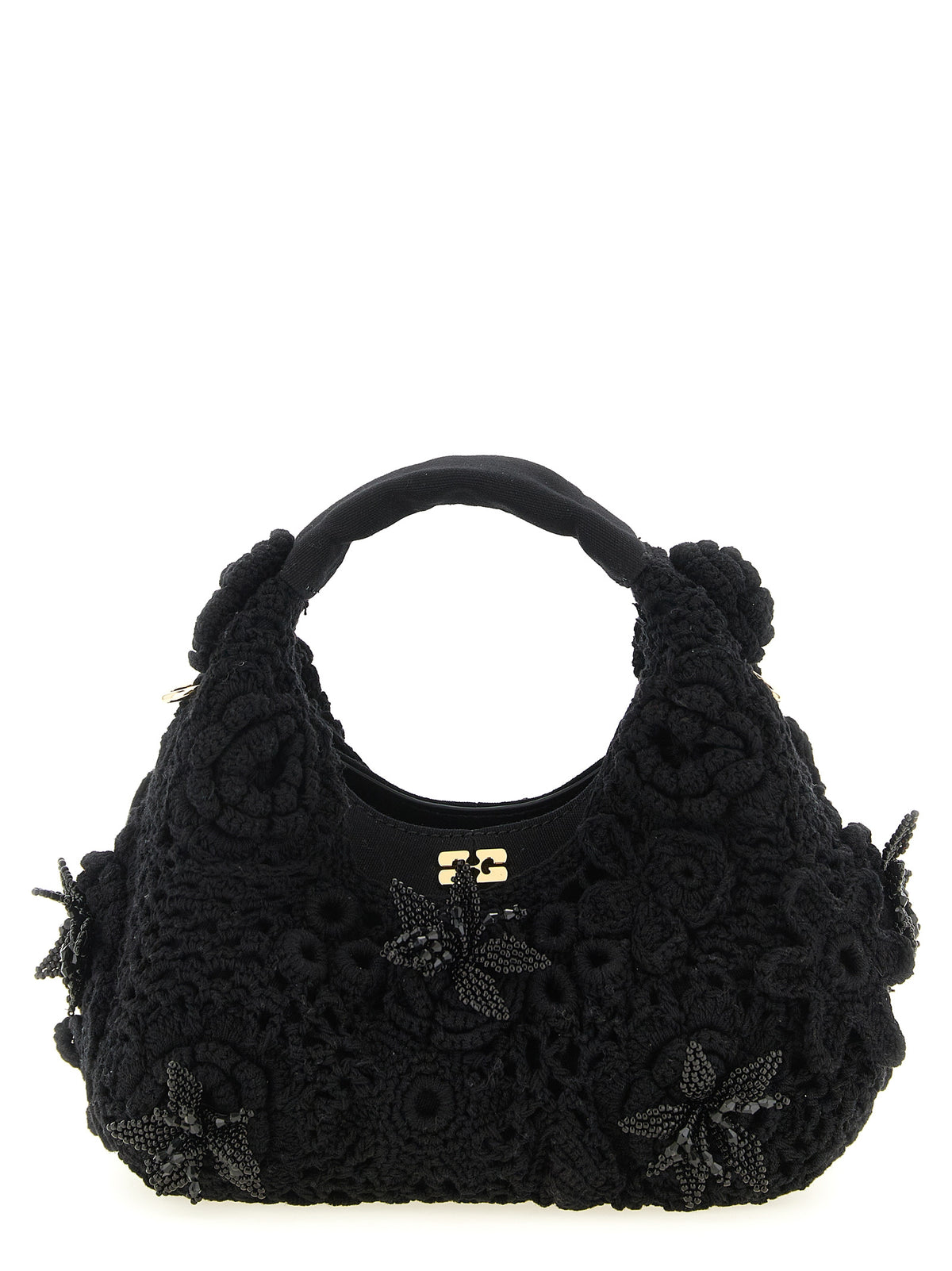 Ganni | Black Organic Cotton Handbag