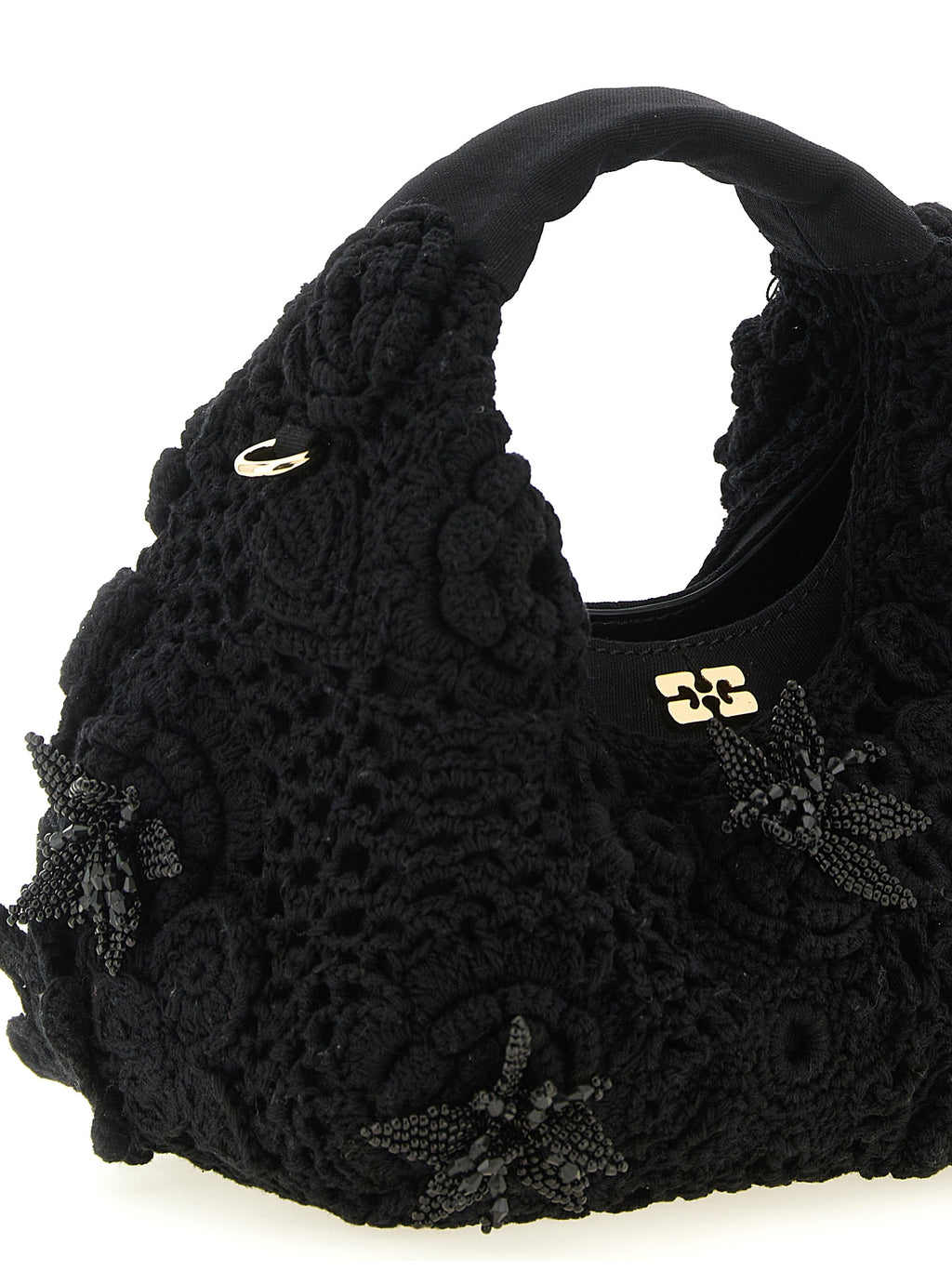 Ganni | Black Organic Cotton Handbag