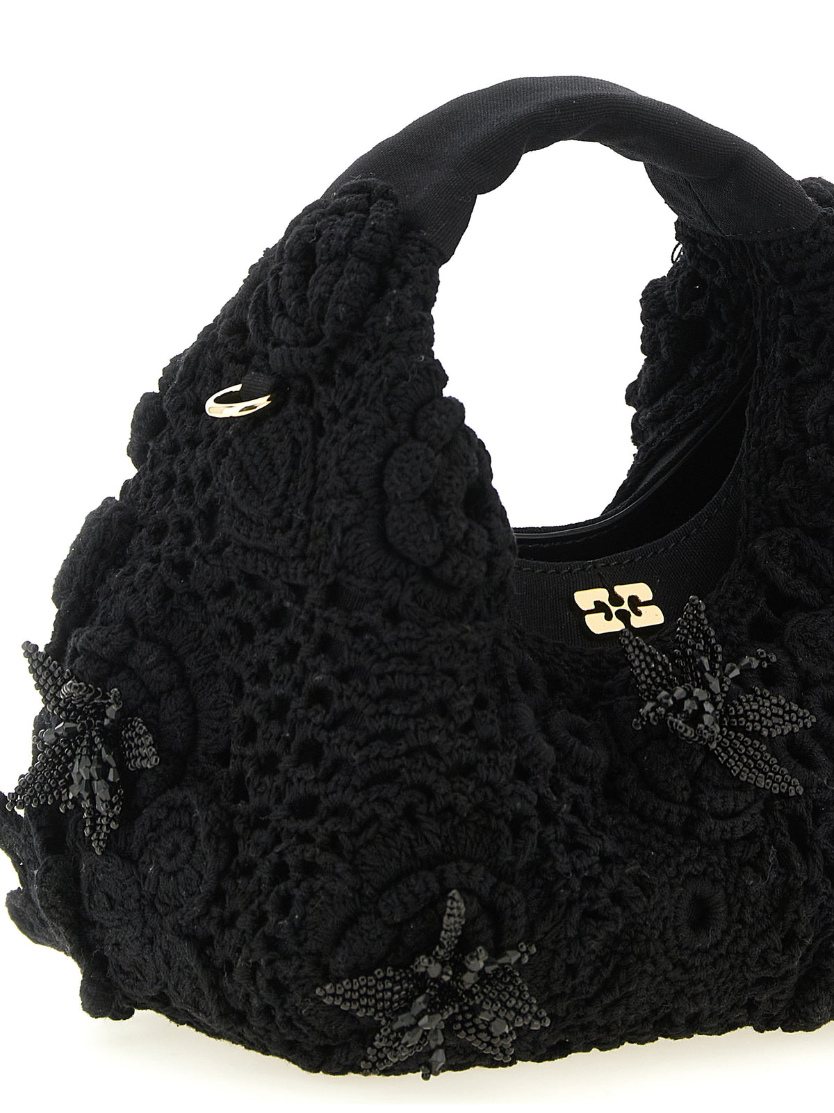 Ganni | Black Organic Cotton Handbag