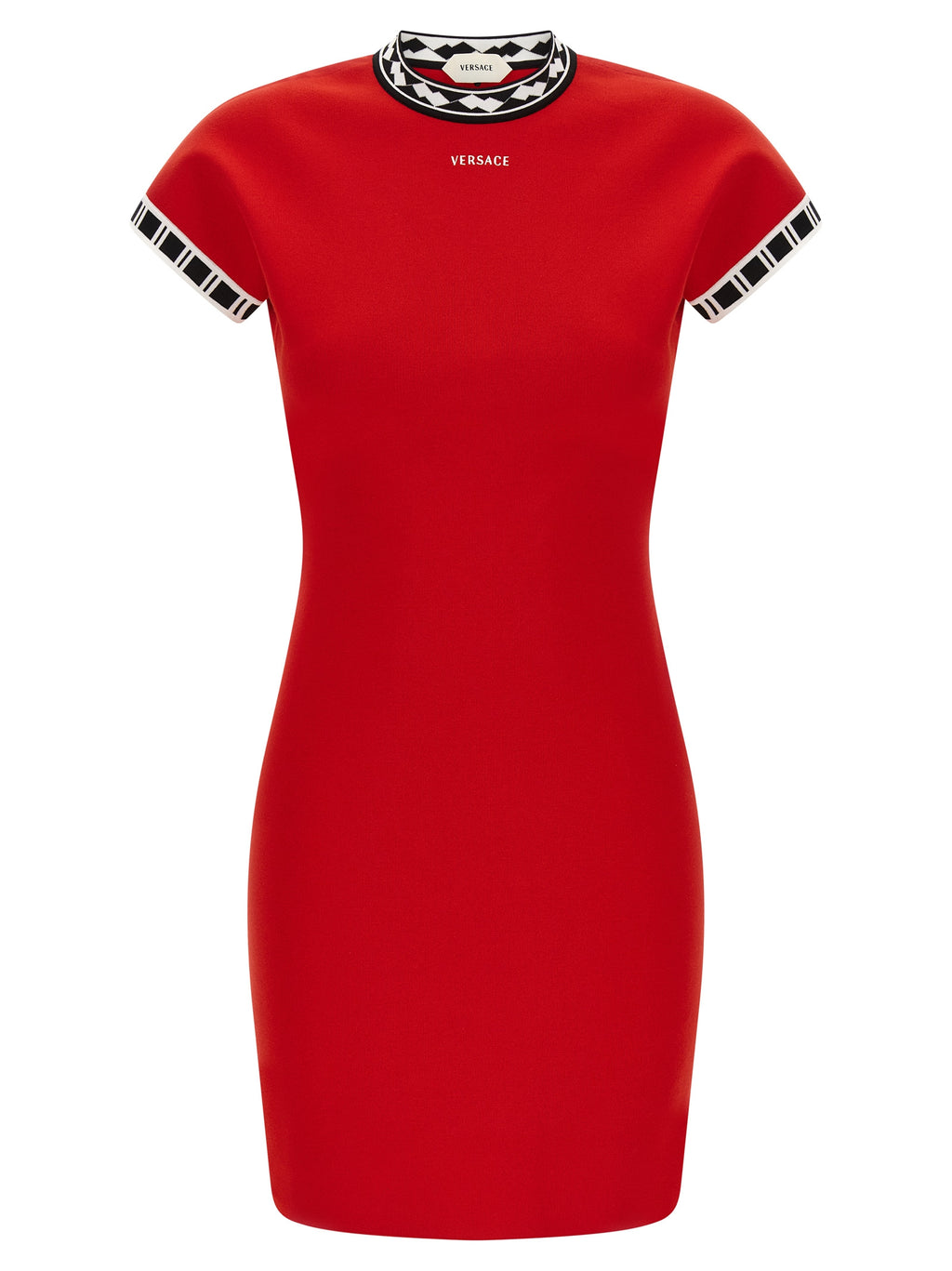 Versace | Red Cotton Short Dress