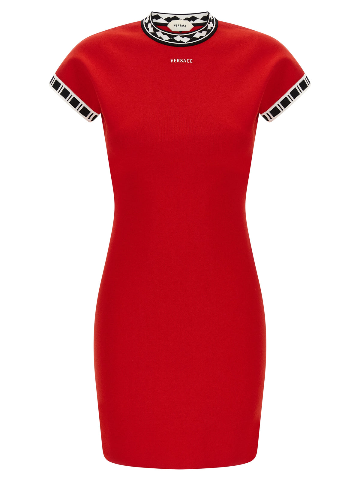 Versace | Red Cotton Short Dress
