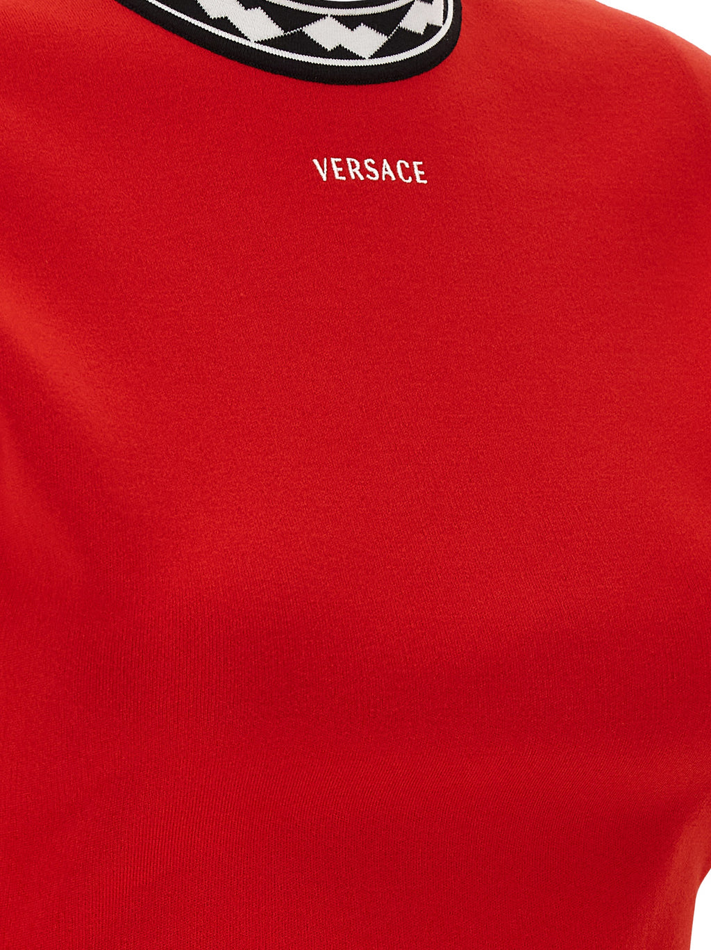 Versace | Red Cotton Short Dress