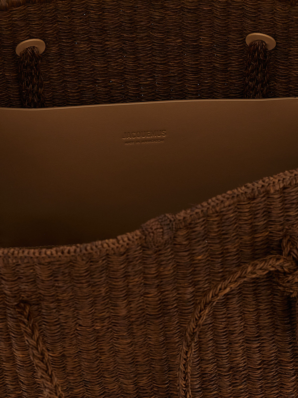 Jacquemus | Brown Raffia Tote Bag