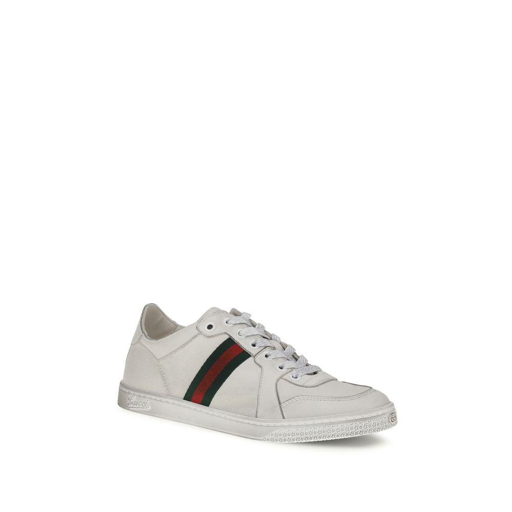 Gucci | White Lamb Ovis Aries Low Top Sneakers
