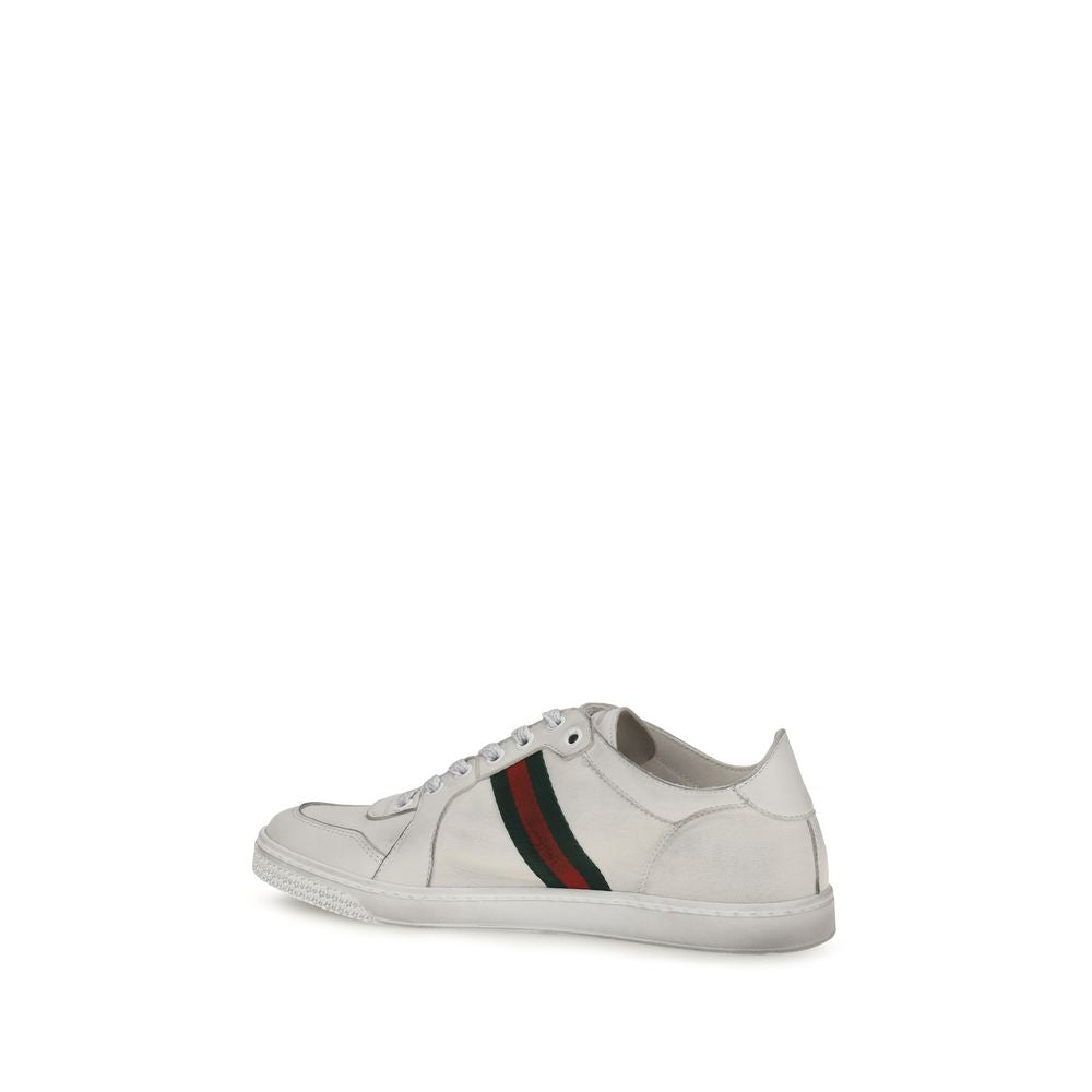 Gucci | White Lamb Ovis Aries Low Top Sneakers