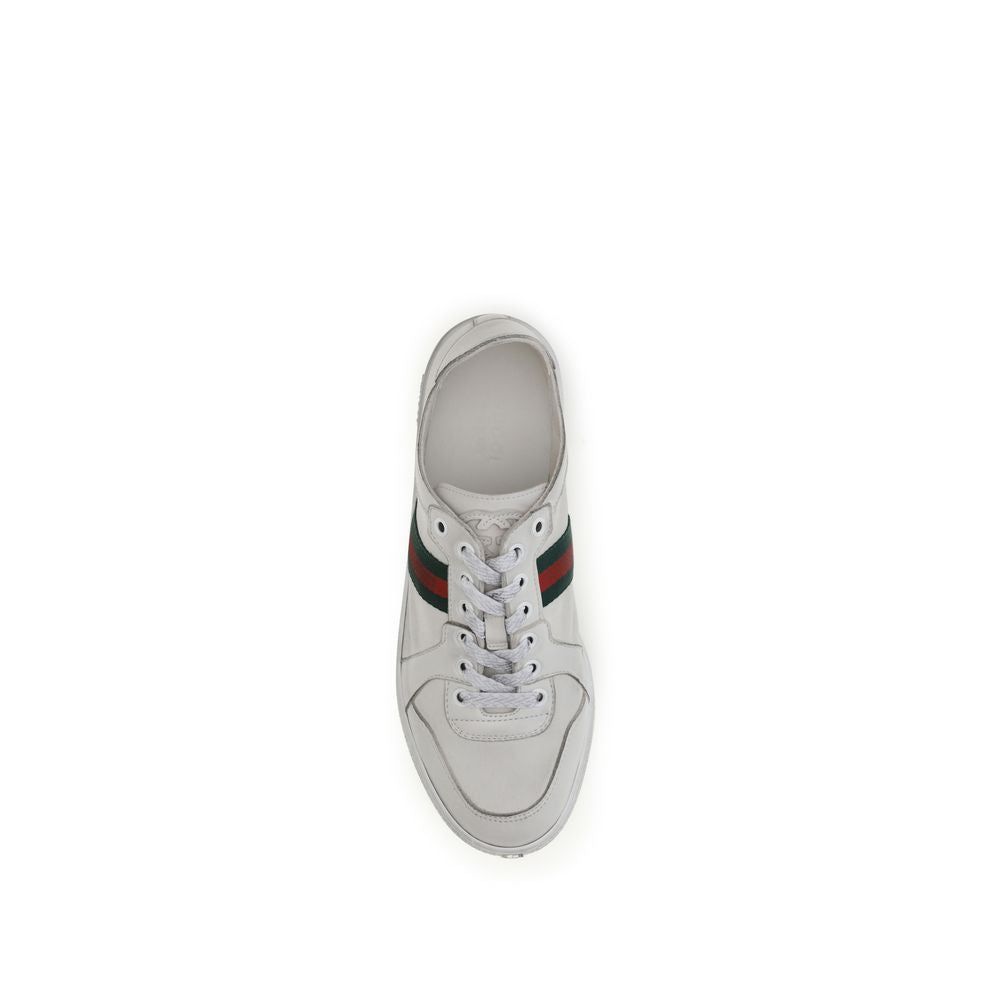 Gucci | White Lamb Ovis Aries Low Top Sneakers