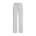 Versace | White Cotton High-Waisted Jean