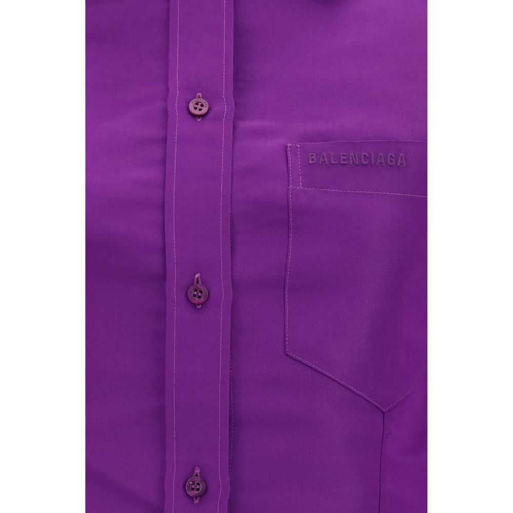 Balenciaga | Purple Cotton Shirt