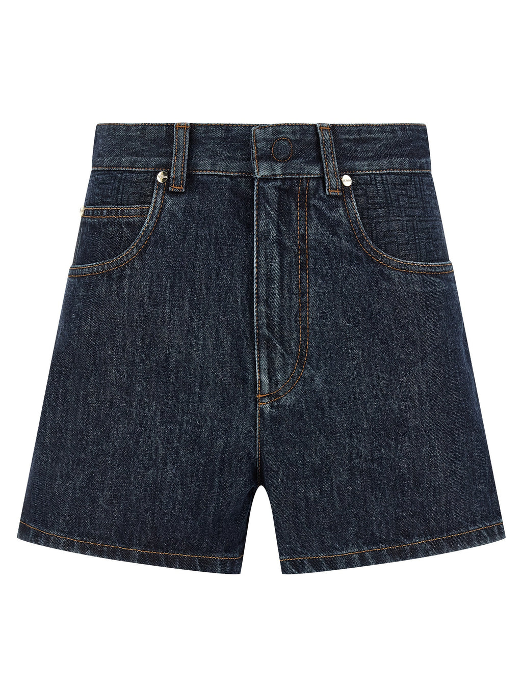 Fendi | Blue Cotton Bermuda Shorts