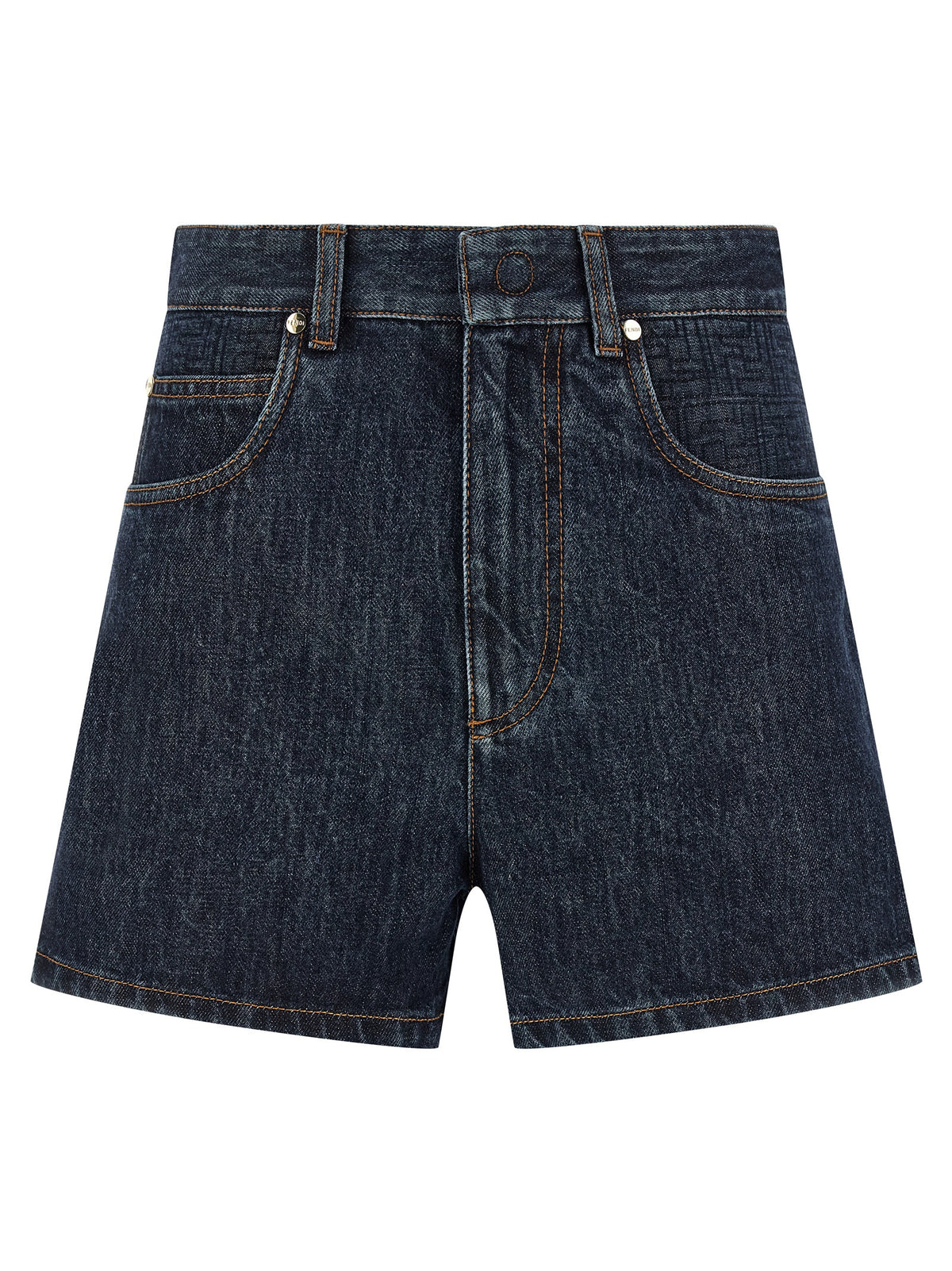Fendi | Blue Cotton Bermuda Shorts