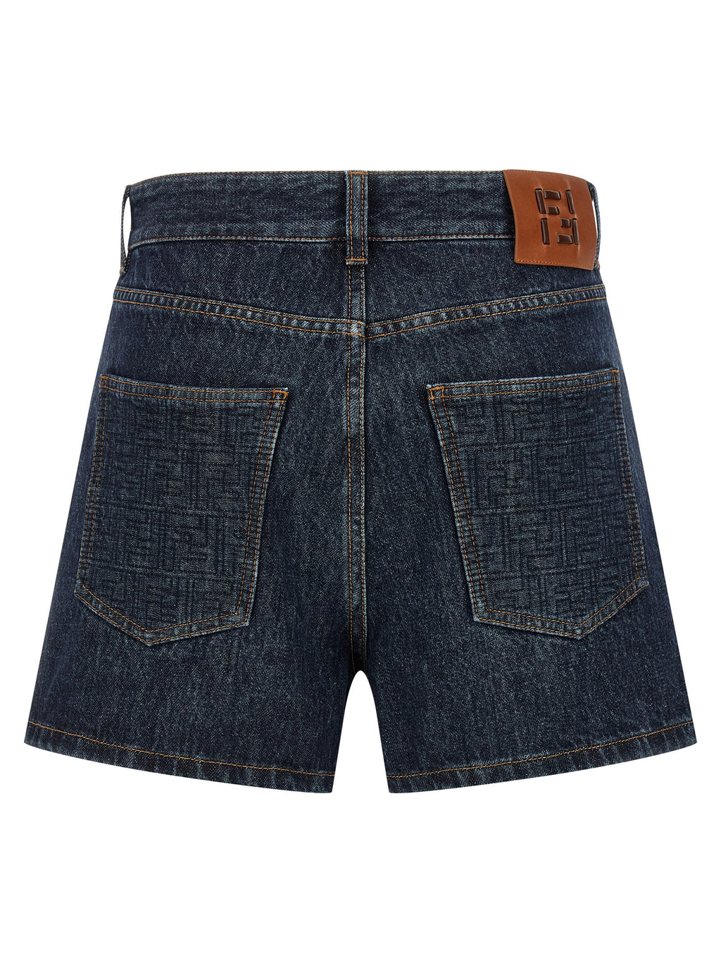 Fendi | Blue Cotton Bermuda Shorts