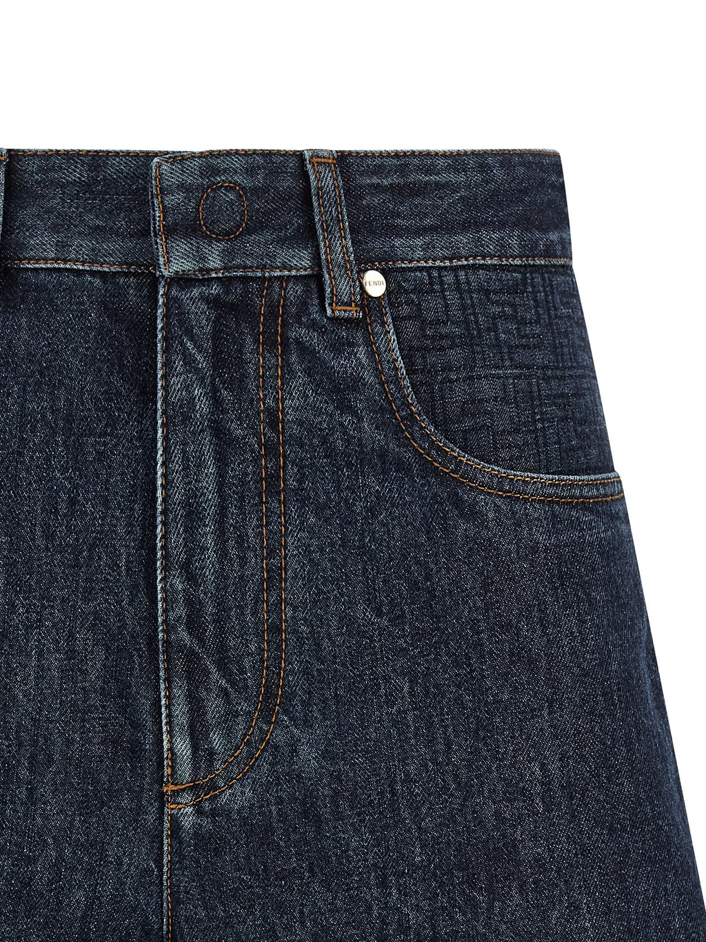Fendi | Blue Cotton Bermuda Shorts