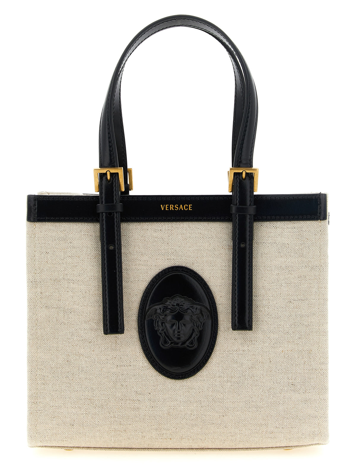 Versace | Beige Linen Tote Bag