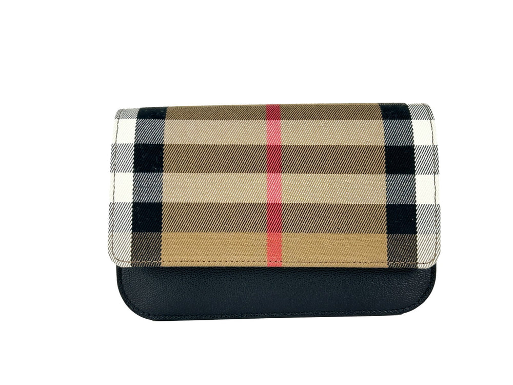 Burberry | Small Leather Madison Crossbody Check Bag