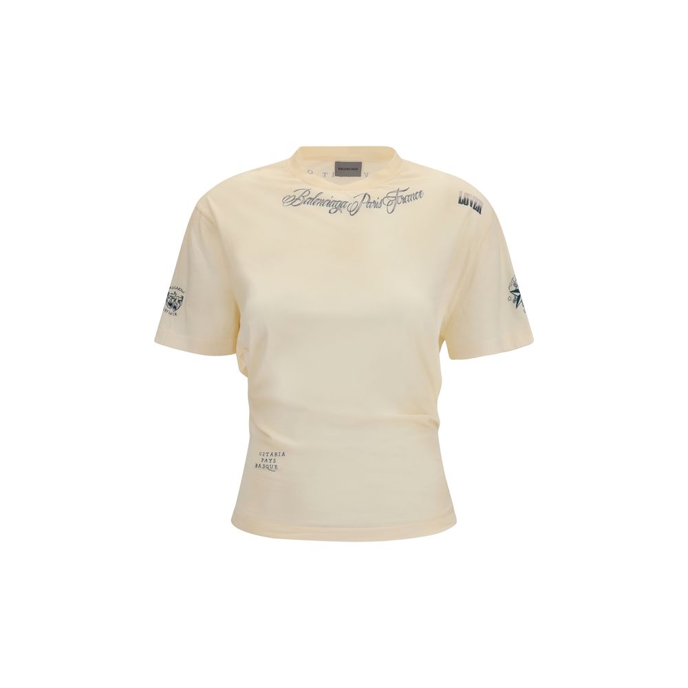 Balenciaga | Beige Cotton T-Shirt