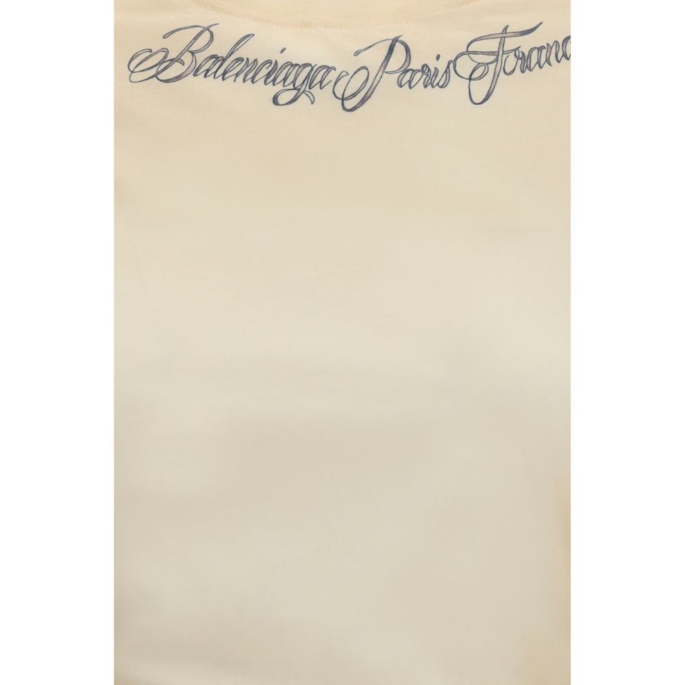 Balenciaga | Beige Cotton T-Shirt