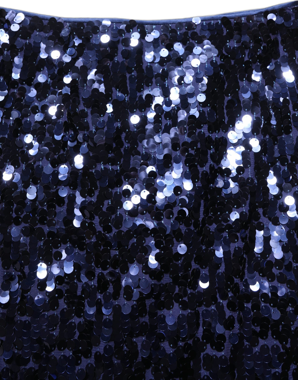 Dolce & Gabbana | Blue Sequin High Waist PencilCut Midi Skirt