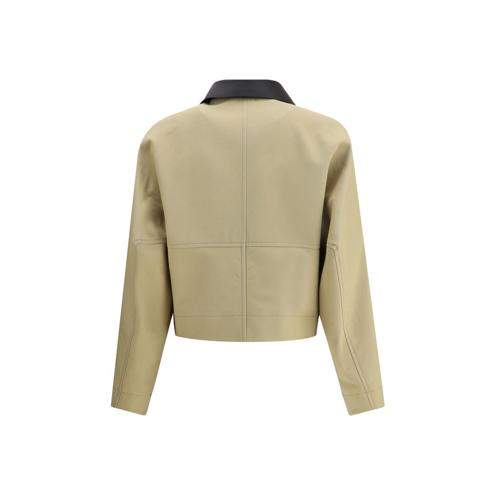 Givenchy | Beige Cotton Leather Jacket