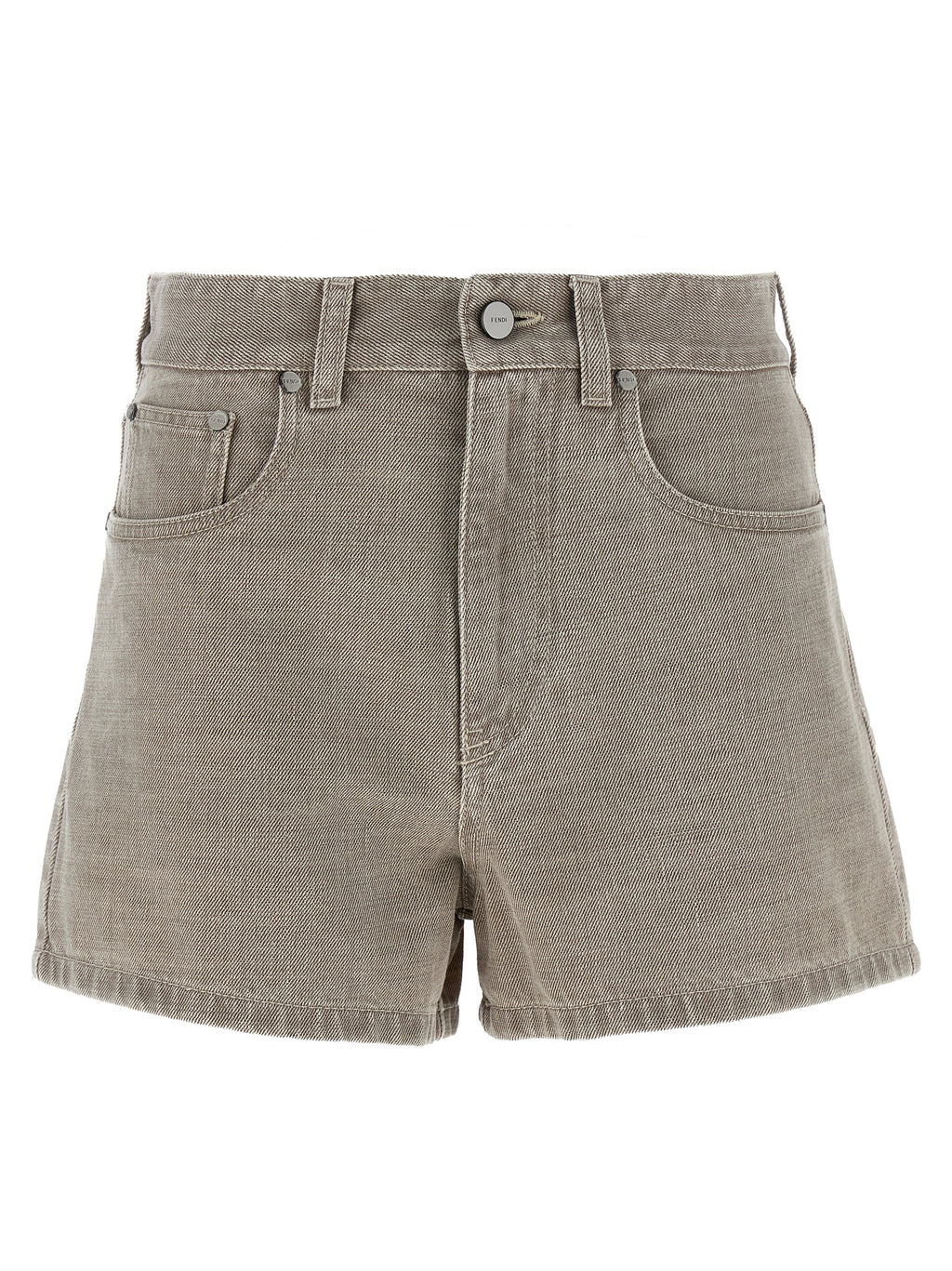 Fendi | Beige Cotton Bermuda Shorts