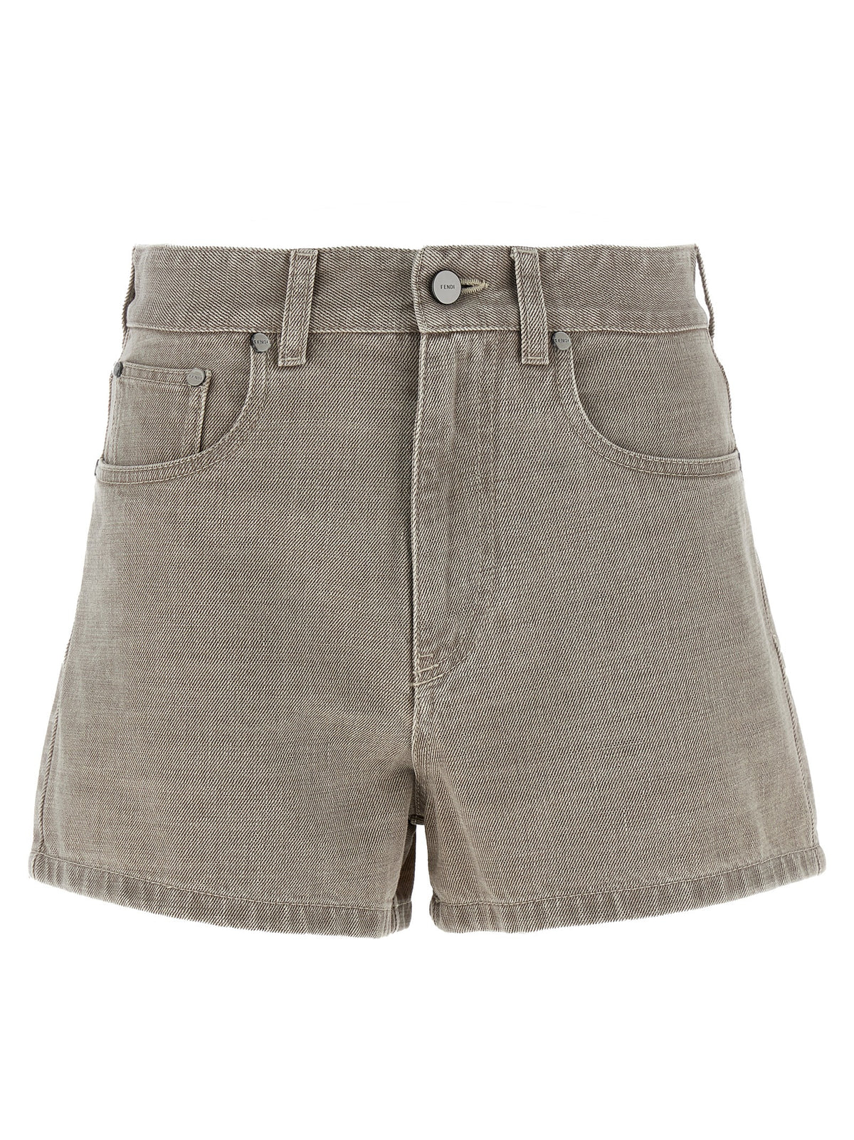 Fendi | Beige Cotton Bermuda Shorts