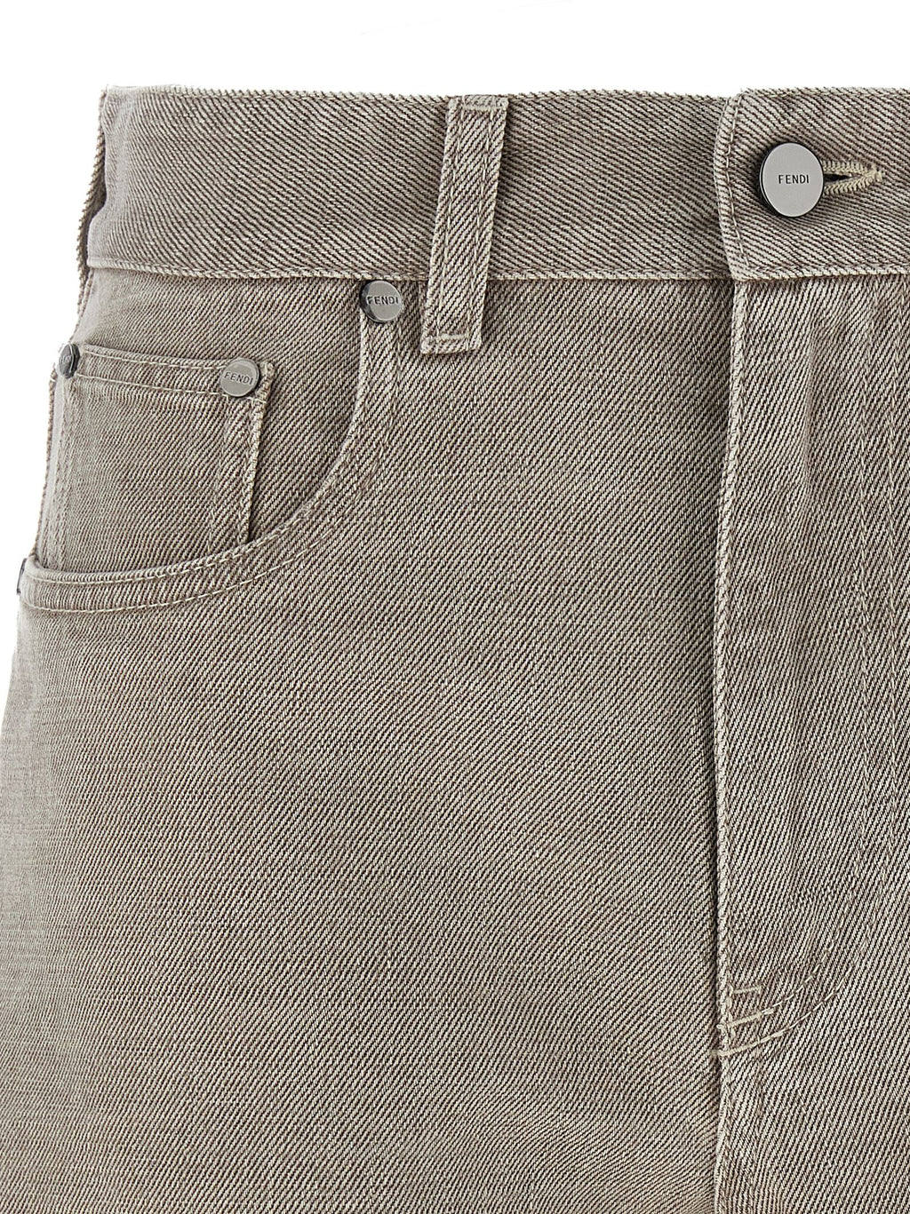 Fendi | Beige Cotton Bermuda Shorts