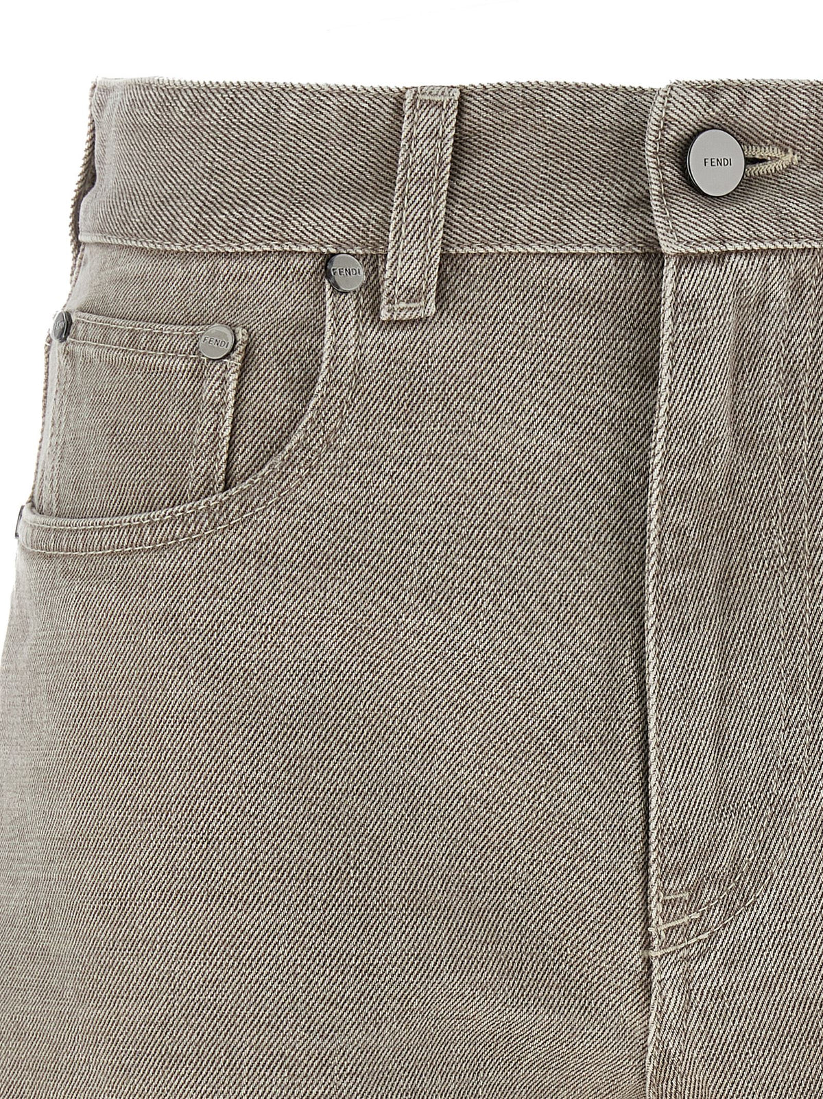 Fendi | Beige Cotton Bermuda Shorts