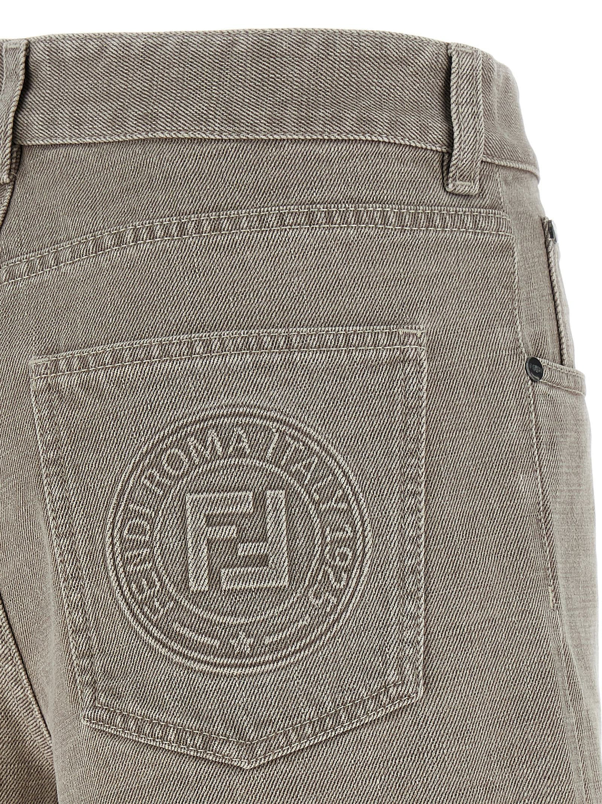 Fendi | Beige Cotton Bermuda Shorts