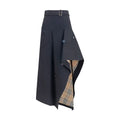 Burberry | Black Cotton Long Skirt