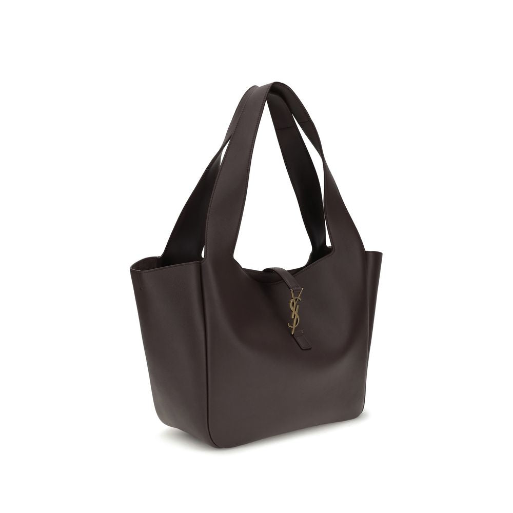 Saint Laurent | Brown Calf Leather Bos Taurus Shoulder Bag