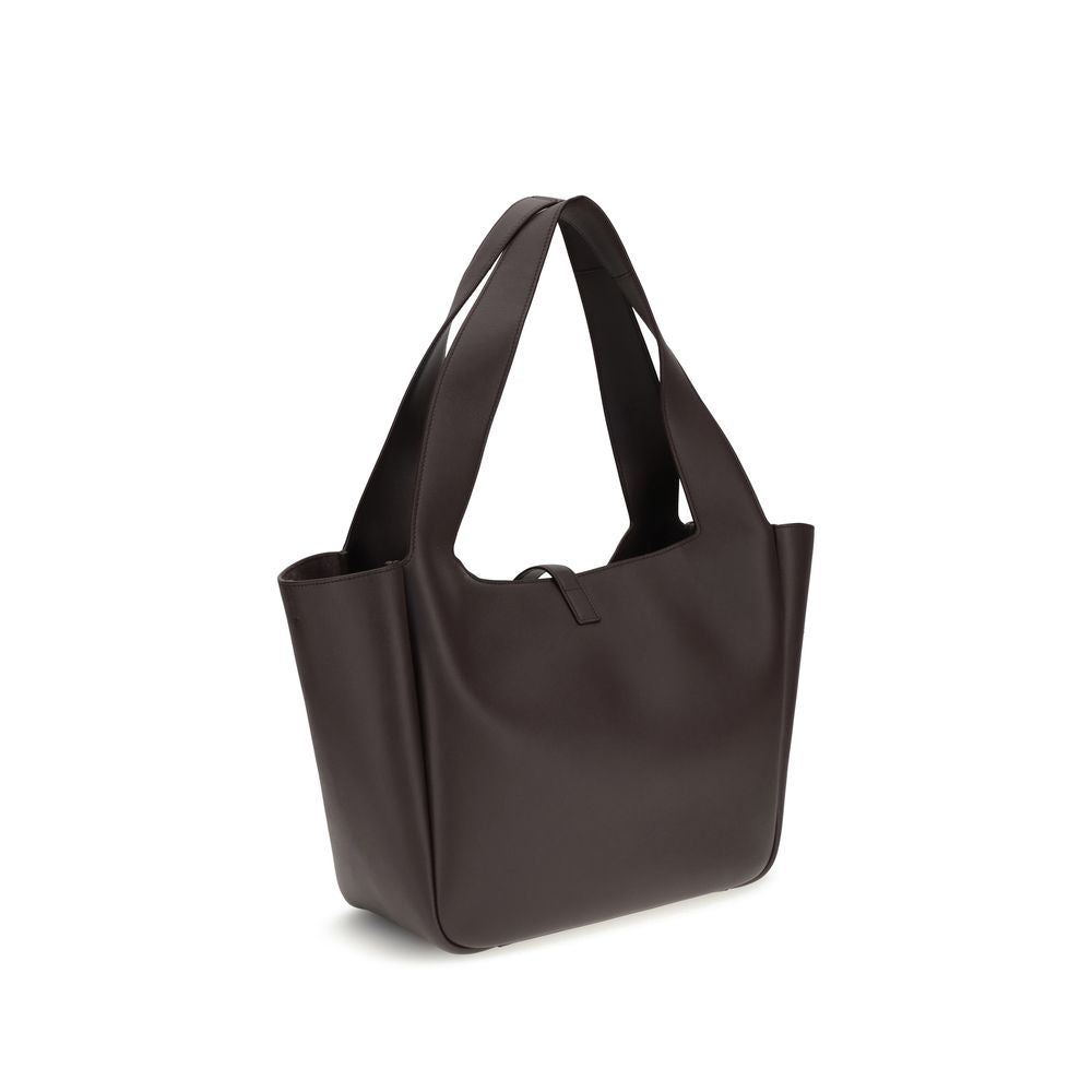 Saint Laurent | Brown Calf Leather Bos Taurus Shoulder Bag