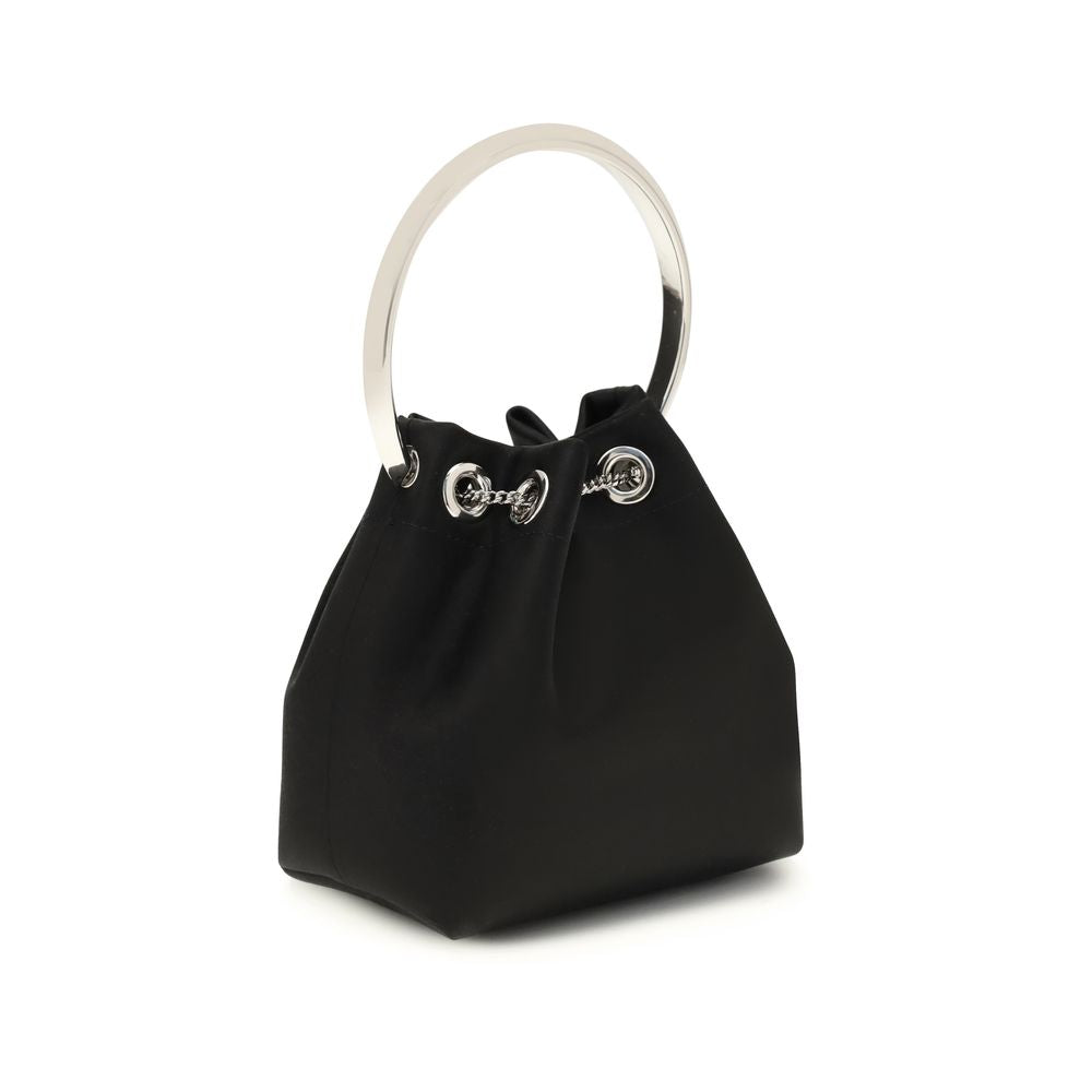 Jimmy Choo | Black Silk Shoulder Bag