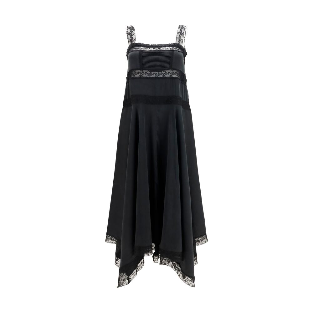 Ganni | Black Silk Casual Dress