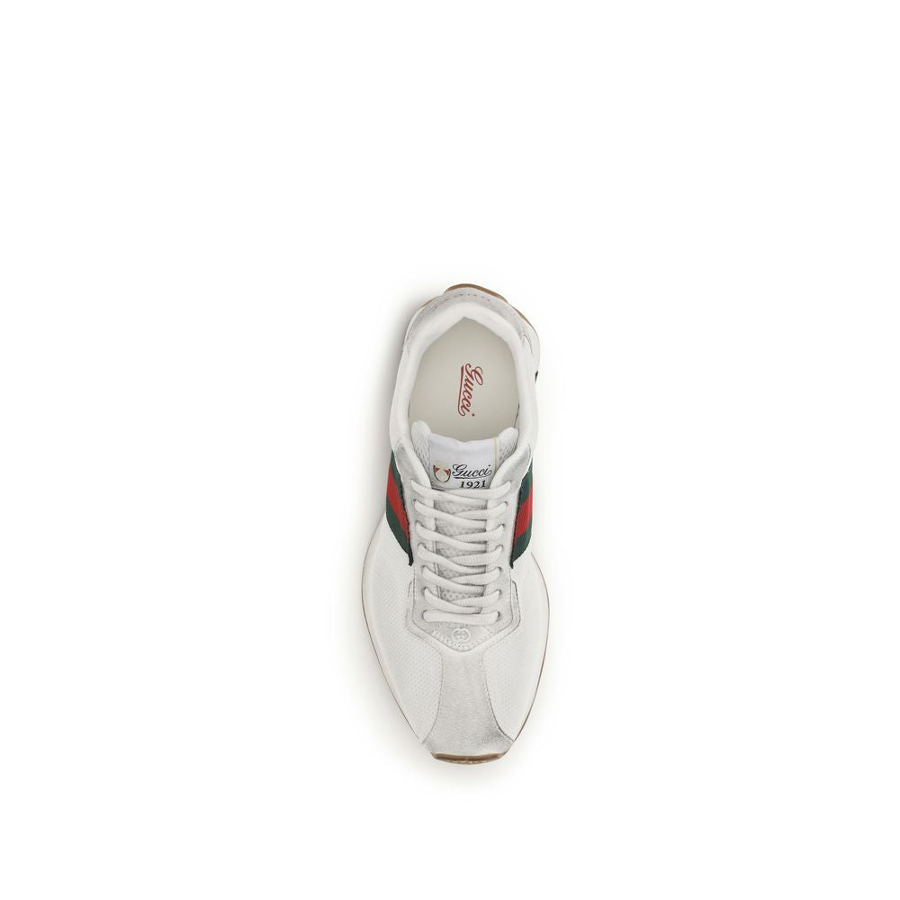Gucci | White Polyester Athletic Sneakers
